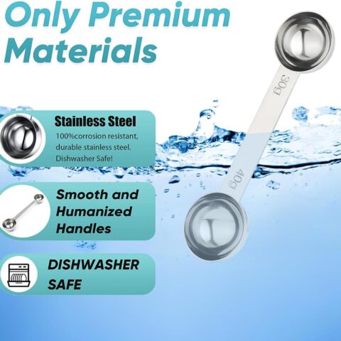 Stainless Steel Measuring Spoons Coffee Scoop